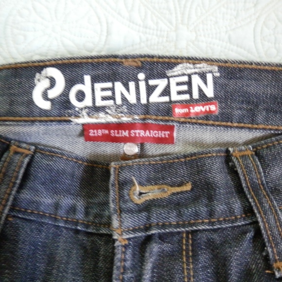 MENS DENIZEN BY LEVI 218 SLIM STRAIGHT JEANS - Picture 6 of 9